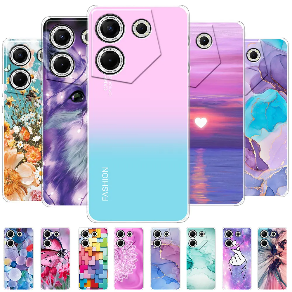 Per Tecno Camon 20 Pro 5G Custodia Protettiva In Silicone Morbido Trasparente Per Tecno Camon 20 Cover Coque O Tecno Camon 20 Pro Funda