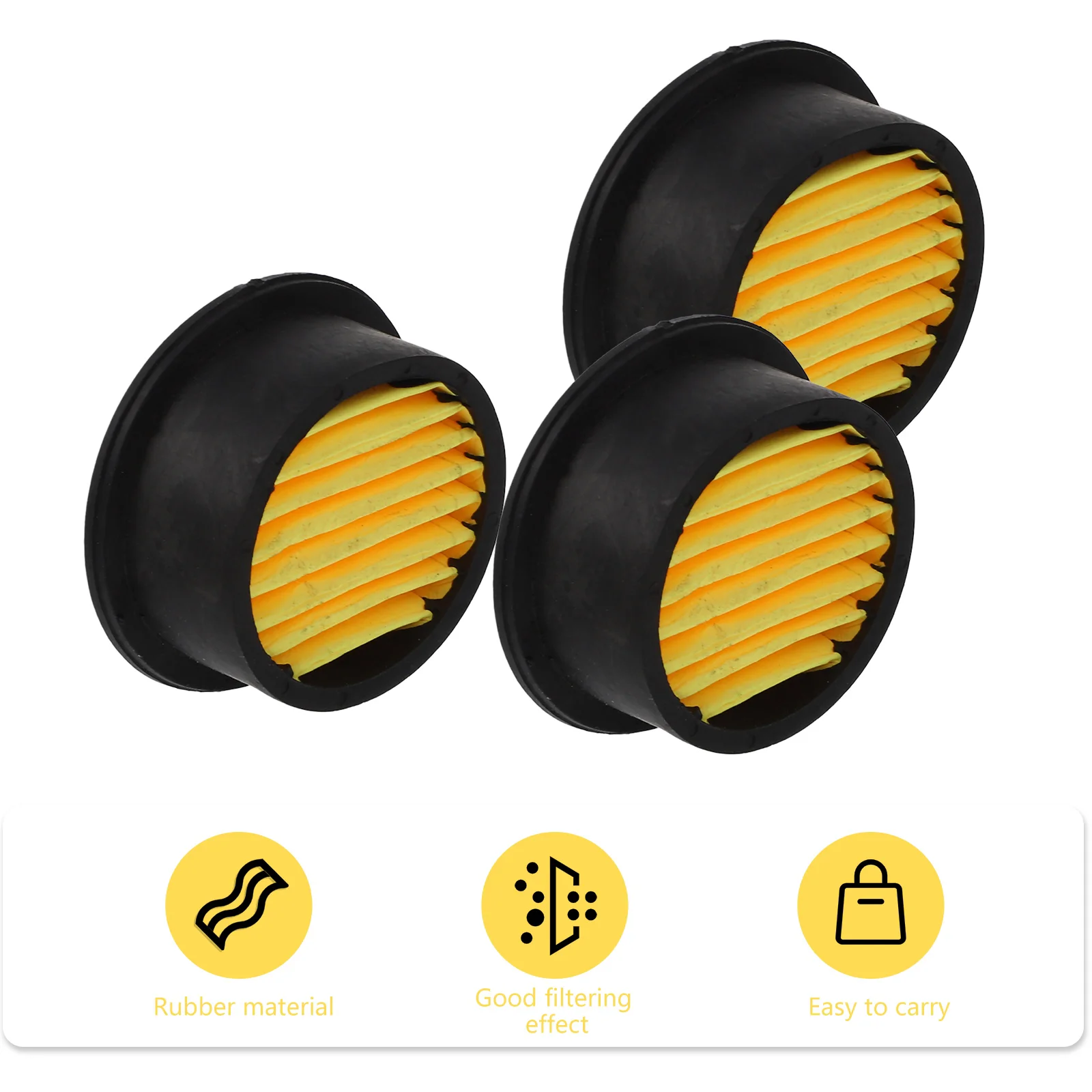 

10 Pcs Filter Compressor Elements Replacement Silencer Rubber Muffler Intake