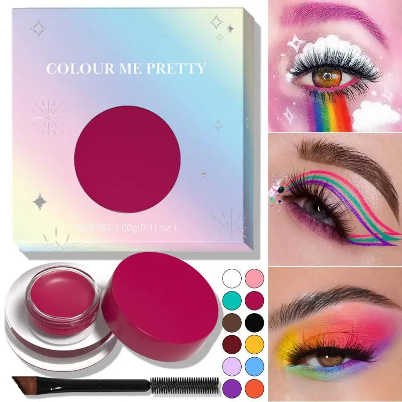 Matte Liquid Eyeliner Gel Durable Dyed Eye Shadow Color Painted Cream Natural Lasting High Color Rendering Waterproof Not Smudge