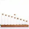 5pcs 10ML 15ML 20ML 25ML 30ML 40ML 55ML Glass jars Cute Mini Wishing Cork Stopper Glass Bottles Vials Jars Decor Containers Size 4