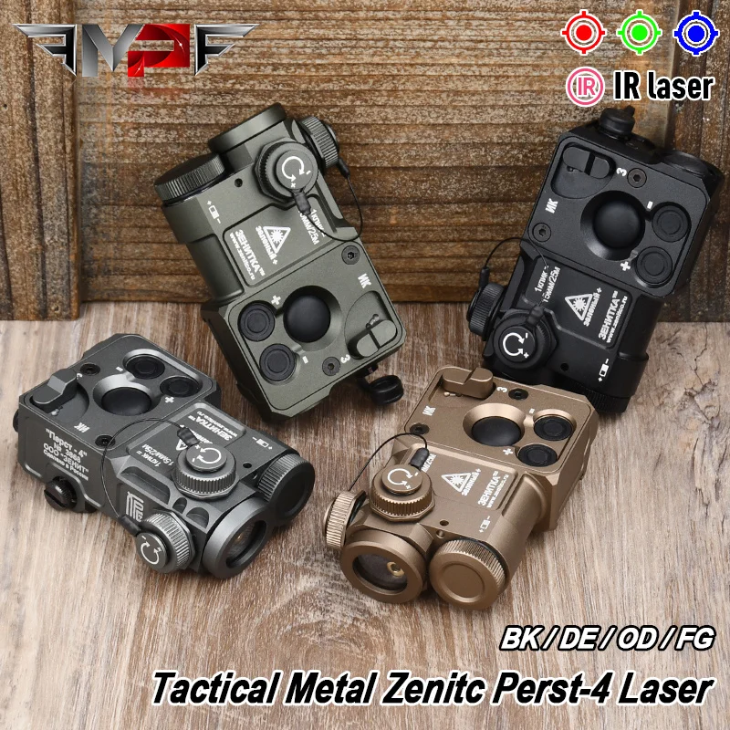 

Zentico Airsoft Tactical All Metal perst-4 Red Green Blue Dot IR Light Strobe Indicator Zero Target Brightness adjust Laser