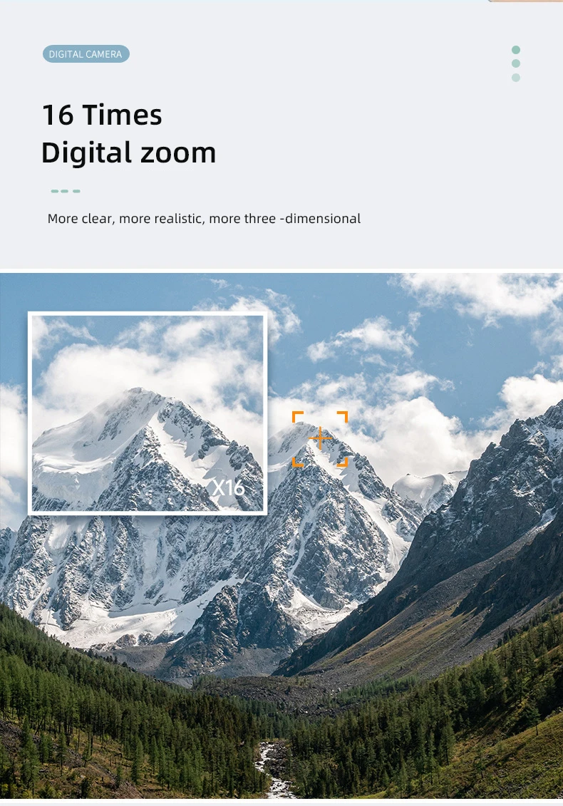 Description Picture 5 of itemHigh-Definition 58 Megapixel 2.88-Inch Large Screen Autofocus Travel Photo Recorder Lightweight Beauty Digital Student Camera
