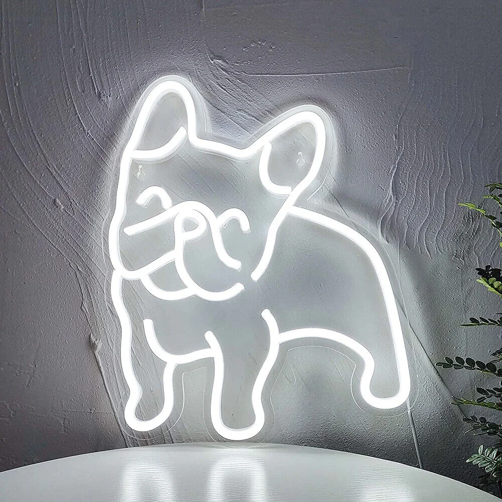 

Fadou neon light, white neon sign, party logo, room decoration, living room decoration