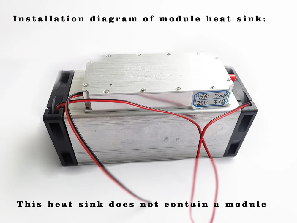 Mos tube radiator with fan wind tunnel heat dissipation