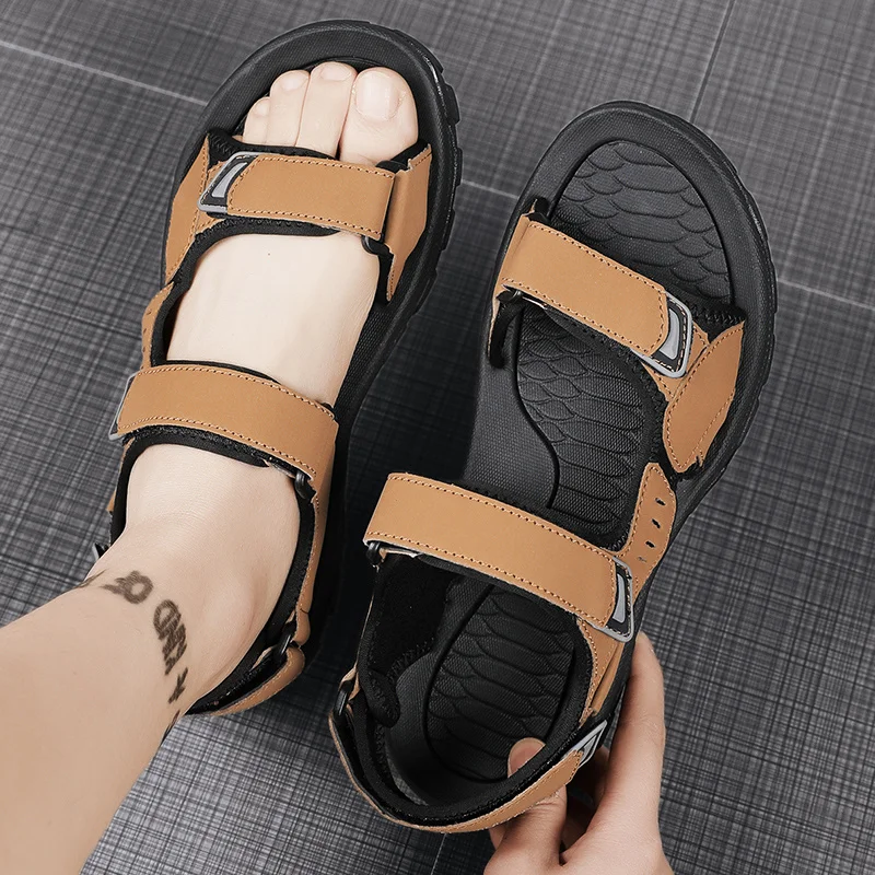 Ανδρικά ελαφριά ανδρικά, καλοκαιρινά πέδιλα περπάτημα στην παραλία, αντιολισθητικά αθλητικά αθλητικά παπούτσια_voghion.com