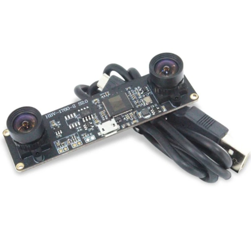 

Face Recognition AR Depth Detection 1 Megapixel High Definition Ov9732 Module Binocular Synchronous Camera Module,100D