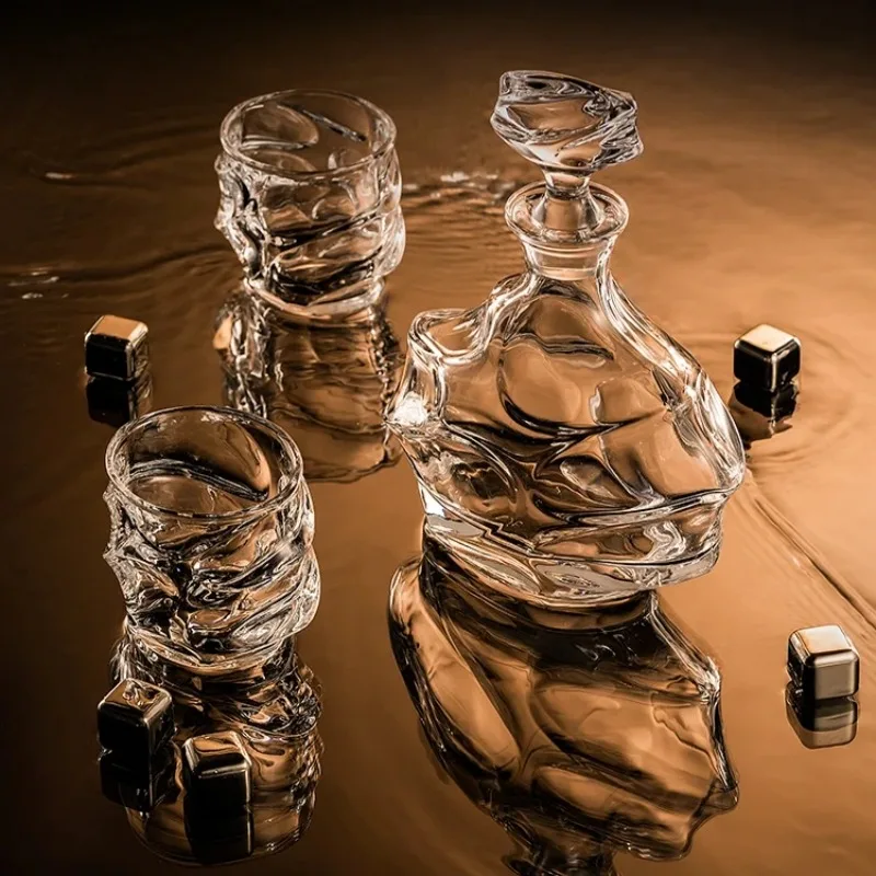 

Whiskey glass, luxury wine glass, European-style lead-free wine goblet, vintage brandy glass, household set