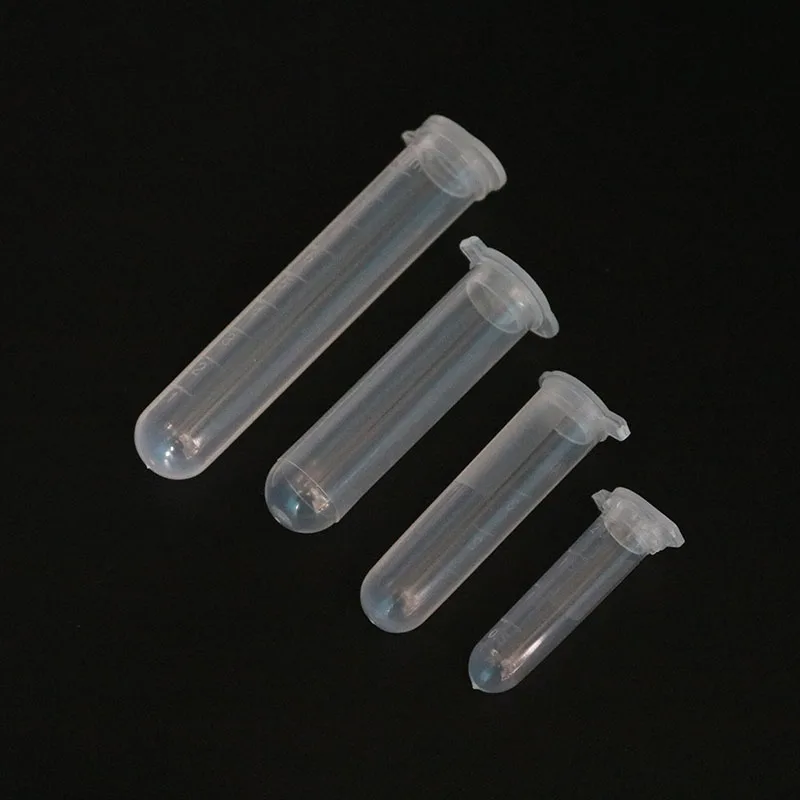 2/4/5 / 10ML Laboratory Supplies Sample Transparent Micro Plastic Centrifuge Tube Test Tube Snap Laboratory Container Lid 10pc