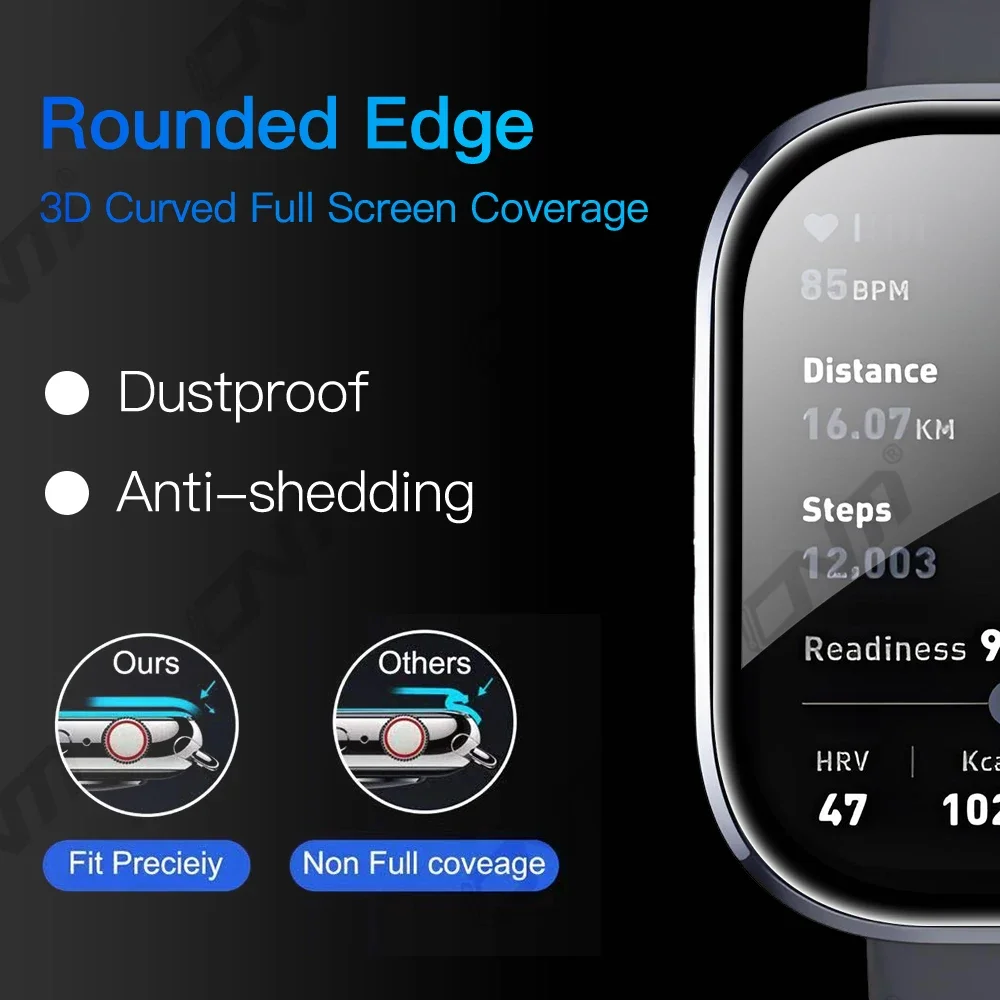 3D Full Coverage HD Clarity Anti-Scratch Screen Protector Film, Bubble-Free