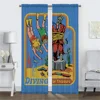 Elegant Room Curtains for Camera Child Student Stay Positive Window Curtain Partition Home Interior Curtains 2 Pieces Shades 2