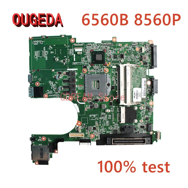 

Материнская плата OUGEDA 646962-001 654129-001 654129-501 для ноутбука HP Probook 6560B 8560P HM65 01015FL00-388-G DDR3
