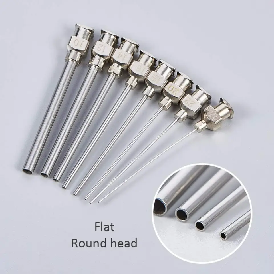 16PCS 15 Inch Stainless Steel Dispensing Needle Tip Blunt Needle with Luer Lock for Refilling Glue image 4