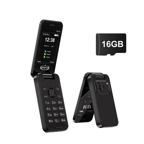 NEW SERVO X9 PRO Flip Mobile Phone 3 SIM Standby Blacklist Magic Voice Speed Dial MP4 Player FM Radio 2G GSM Foldable Cellphones - Image 7