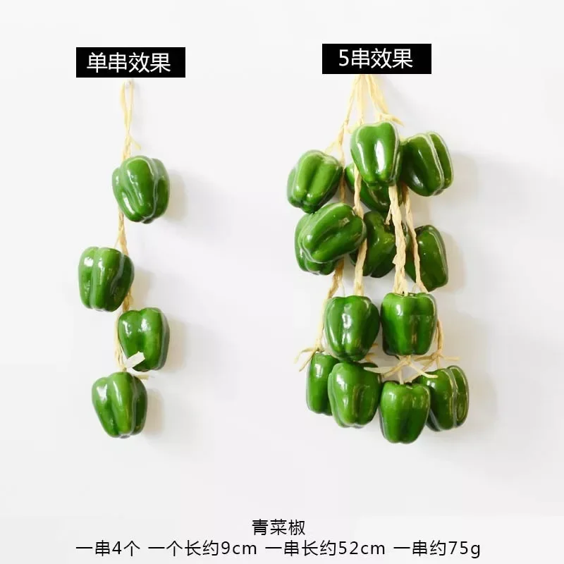 Artificial Fake Decorative Fruit Vegetables Onion Garlic Lifelike Foam Dish Corn Red Pepper Kitchen Decoration For Chinese Style vegetable ornaments
