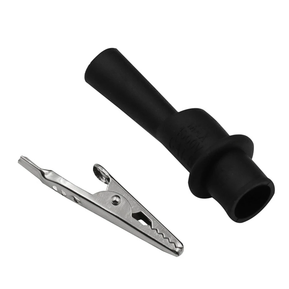 1Pair Alligator Clip Wire Tips Test Clip Clamp Red + Black For Multi-Meter Tester AC DC 10A 1000V Measure Tool Accessories