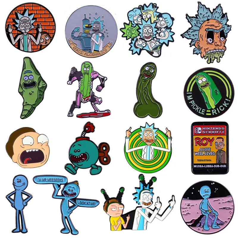 

Funny Anime Cartoon Lapel Pin Movies Games Enamel Pin Collect Backpack Hat Bag Collar Lapel Badge Men Women Fashion Jewelry Gift