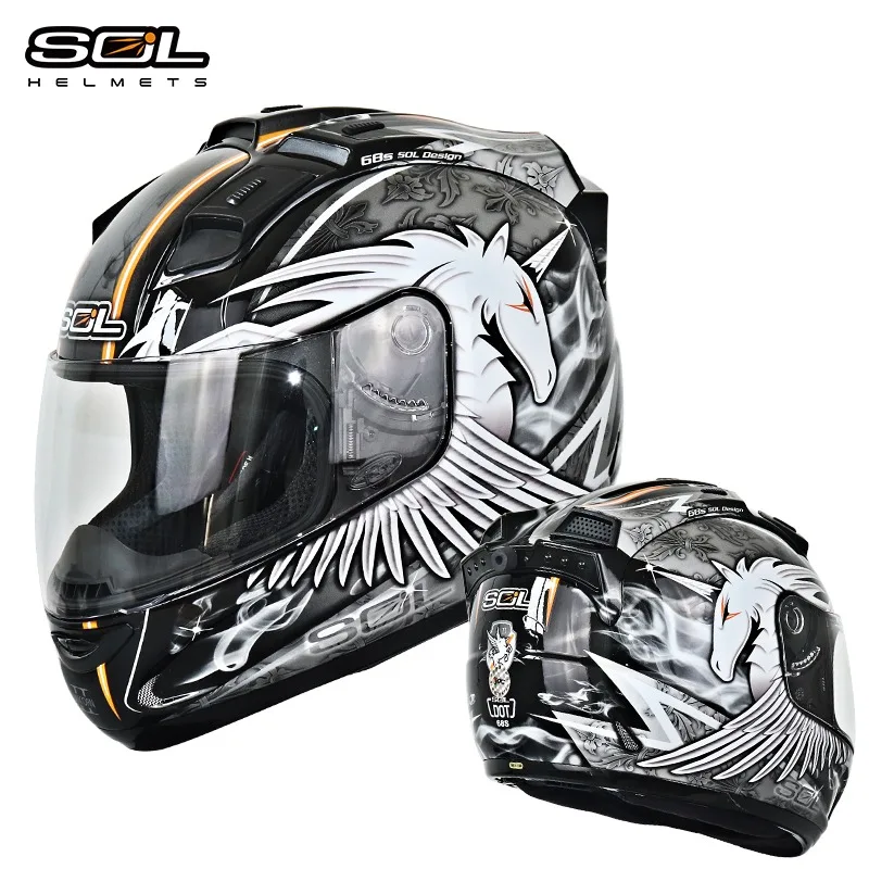 Face Helmet Sol Helmet Visor Buy Online Motorcycle Sol Sl68s Sol
