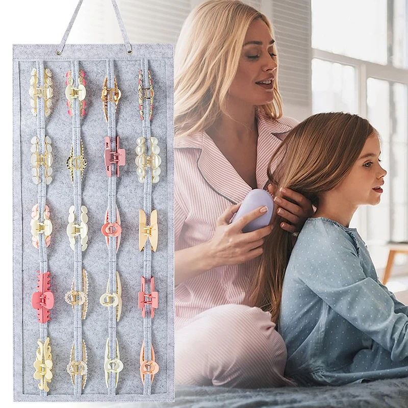 

Hair Bows Organizer Wall Hanging Large Capacity Headband Holder Hair Clip Storage Hanger Space Saving Hair Accessory Storage