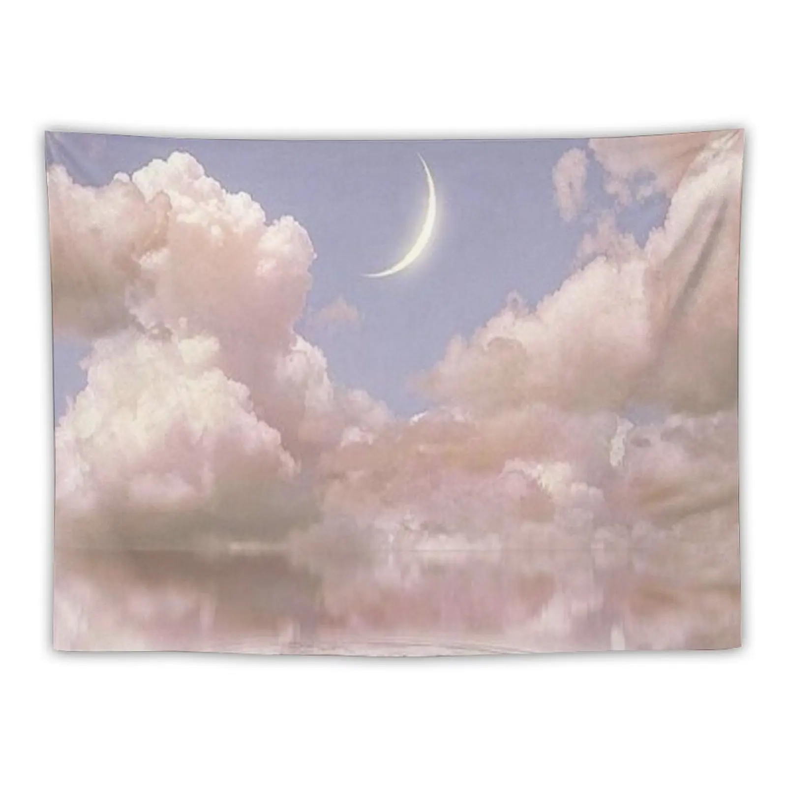 

heavenly sky w moon Tapestry Bedroom Organization And Decoration Room Decoration Aesthetic Aesthetics For Room Wall Art Tapestry