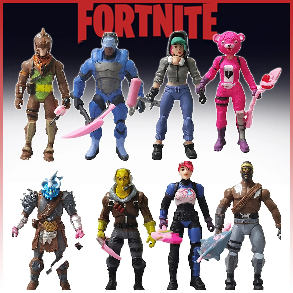 8PcsSetFortniteToys10cmActionFigureModelGameForniteToyDoll