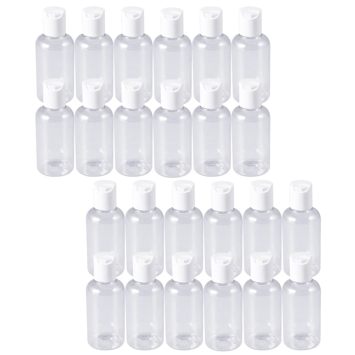 

24 Pcs Refillable Bottles for Shampoo Press Plastic Containers Face Wash Body Lotion Empty