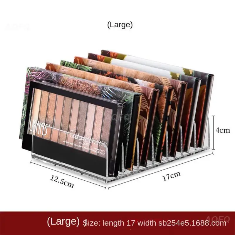 Acrylic Compact Eyeshadow Palette Organizer Display Tray Storage Box Cosmetics Makeup Rack Holder Drawer Organizer 7 Grid 6