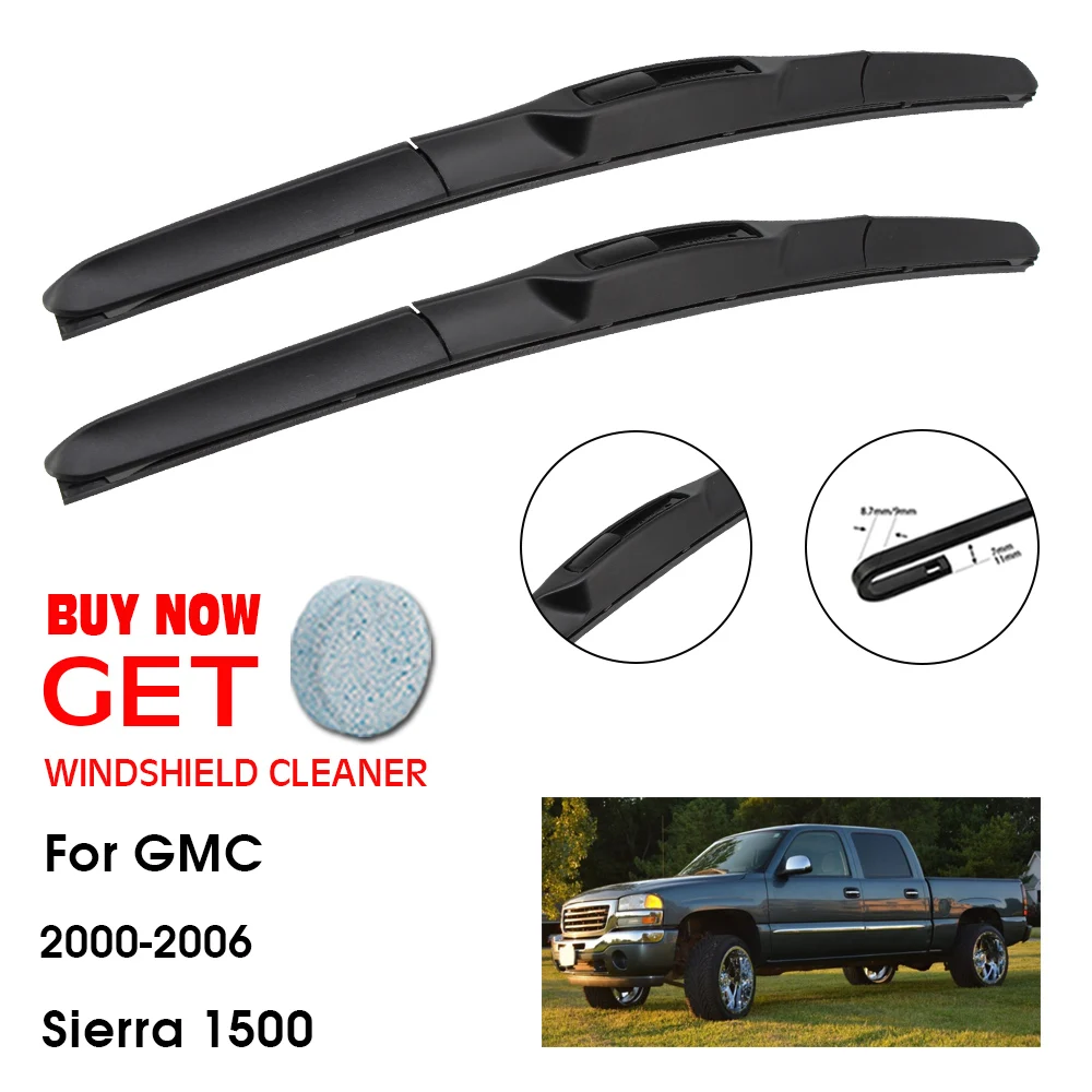 

Car Wiper Blade For GMC Sierra 1500 22"+22" 2000-2006 Front Window Washer Windscreen Windshield Wipers Blades Accessories