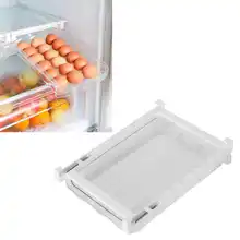

Refrigerator Parts 21‑Grid Egg Drawer Storage Box Plastic Adjustable Length Egg Holder for Refrigerator Space Saving