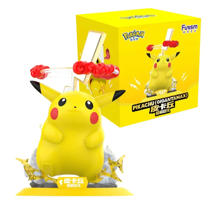 thumbnail image 1 of Figura de acción de Pokémon genuina Dynamax Pikachu Gengar, juguetes de diseñador, adornos de escritorio, modelos coleccionables, 1 of 5