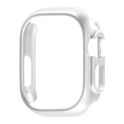 Enhanced Protective Cover Case for Apple Watch - Hollow Hard PC Bumper Shell Protector (Silver)