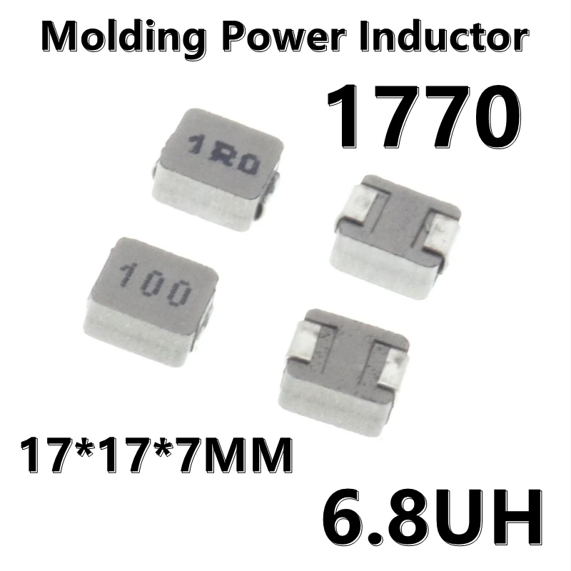 

(2pcs) 1770 Molding Power Inductor 6.8UH 6R8 17*17*7MM