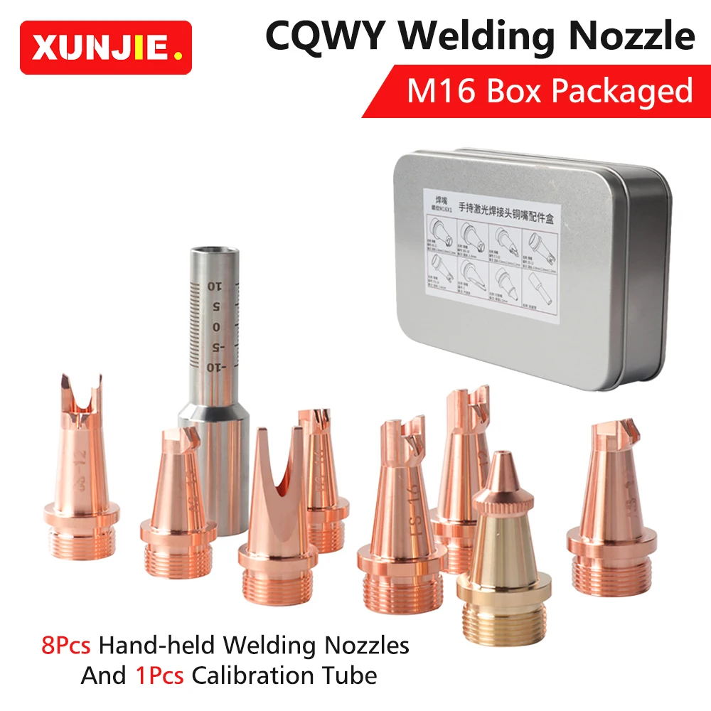 M16 CQWY Box Packaged 8Pcs Handheld Welding Nozzles And 1Pcs