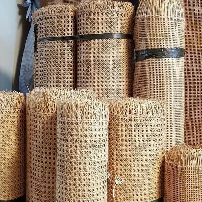 50-95cm Natural Indonesian Rattan Wicker Cane Webbing Roll Furniture Chair Table Repair Material Cabinet Door Ceiling Wall Decor