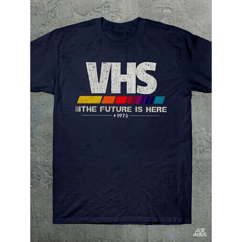 2025 Vintage VHS The Future Is Here Tshirt 1970s Throwback 80s 90s Movie Fan Tee 3