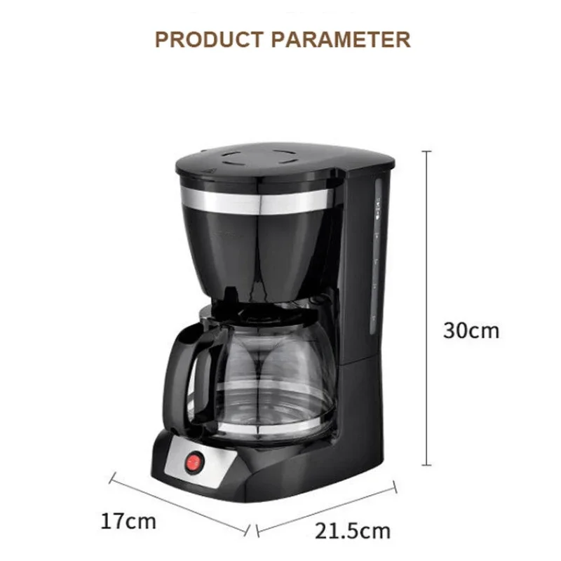 Houselin-cafetera pequeña de 420ml, máquina de café con filtro