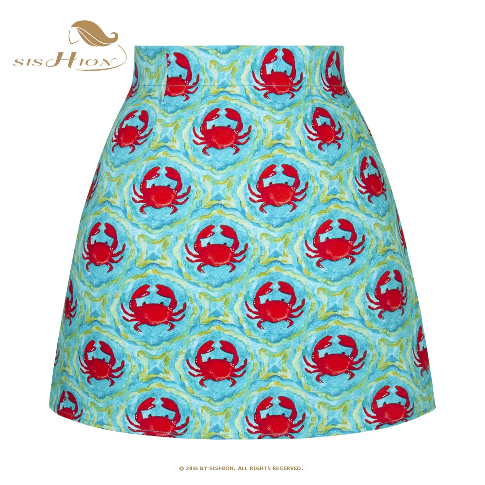 

SISHION Women Y2K Fruits Print Mini Skirt Cotton Vintage Slim Sexy Skirts Ladies Retro Casual Skirt Dropshipping SS0008