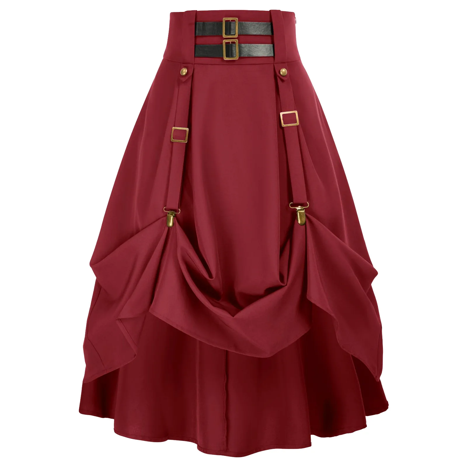 Jupe Steampunk Victorienne Asymétrique à Boucles – photo 7