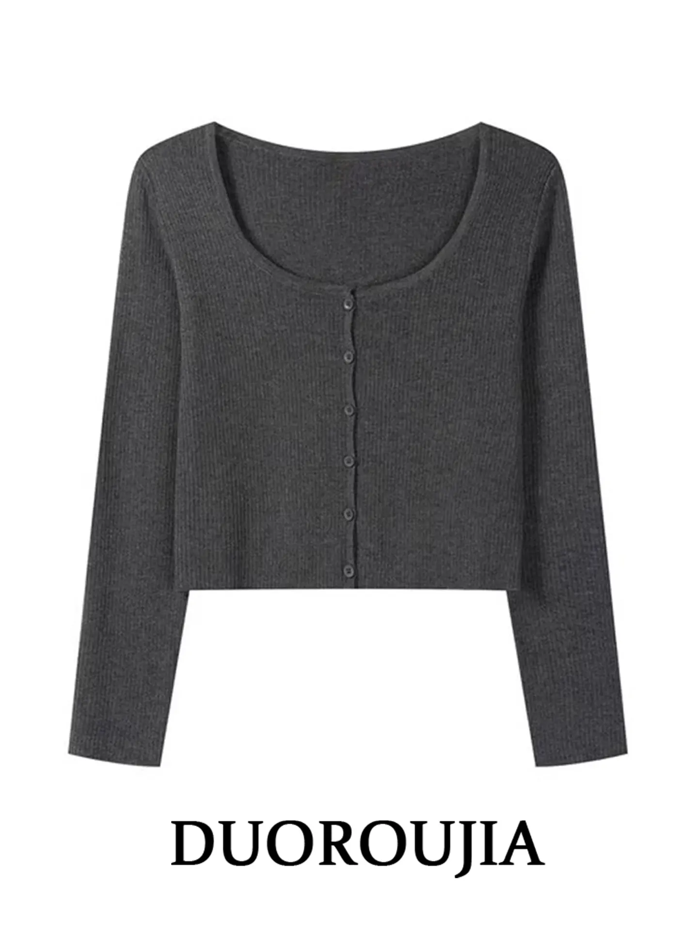Dark gray cardigan