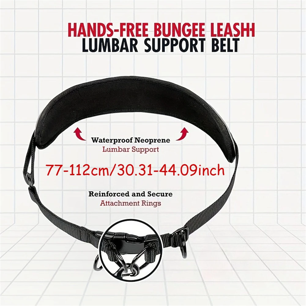 Handsfree hundkoppel med midjebälte och reflexdetaljer_voghion.com