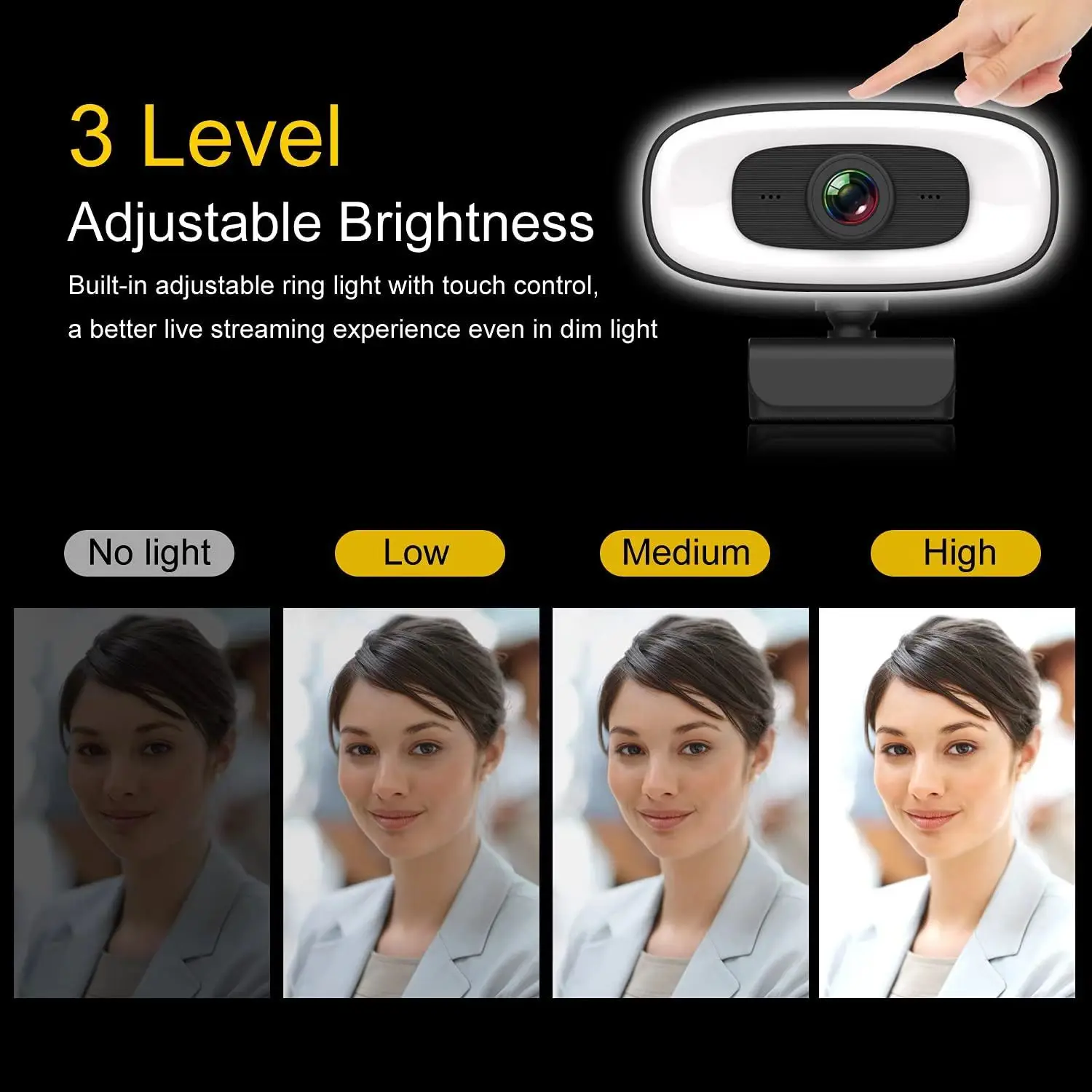 PC Webcam Micro 4K 2K Mini Webcam For PC Laptops Live Streaming FHD 1080P With Microphone