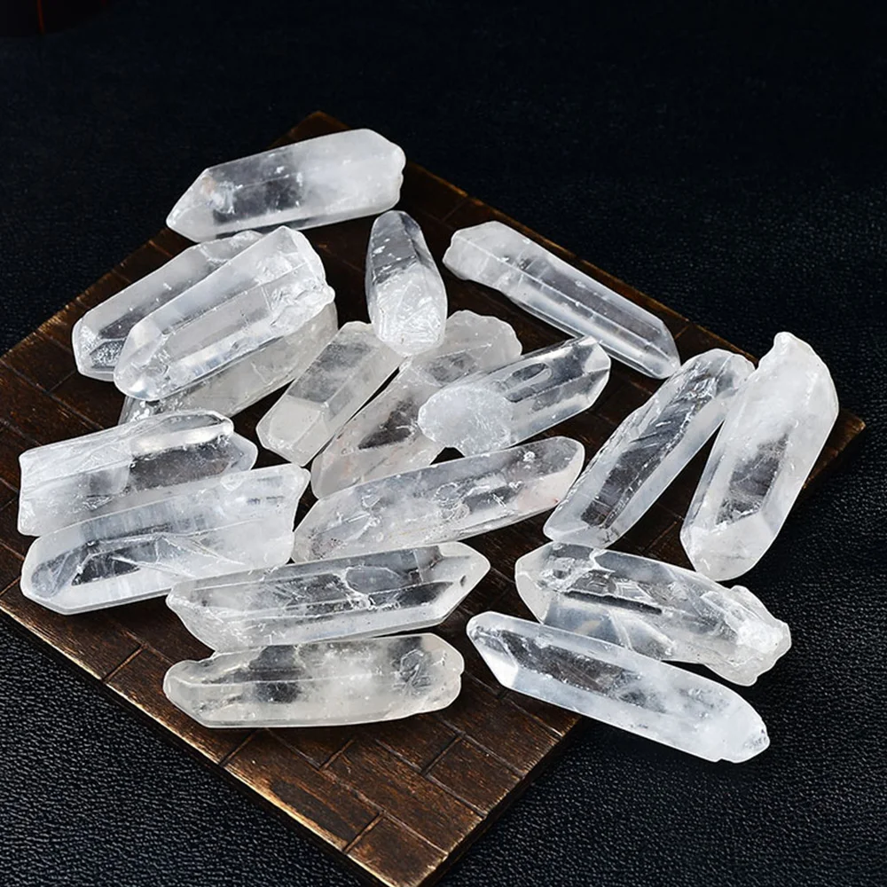 NaturalClearQuartzCrystalPointsHealingCrystalsBulkforJewelry