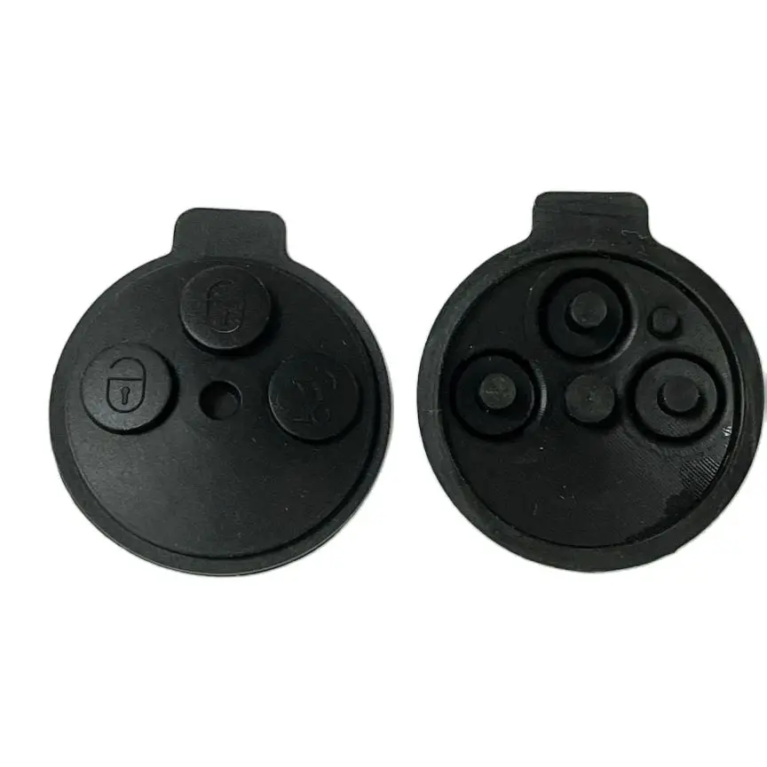 

ECUTOOL Remote Rubber Button Pad Black For Benz Smart Key Case Shell 3 Buttons