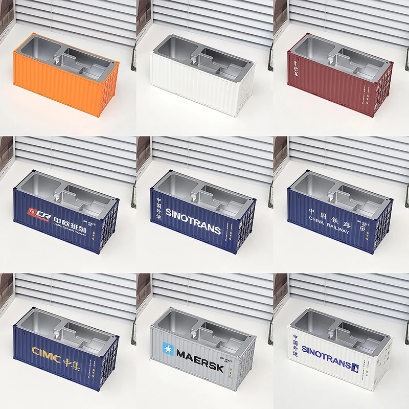 Creative 1:30 Shipping Container Desktop Stationery Storage Box Business Card Organizer Simulated Container Model Ornaments stationery organizer