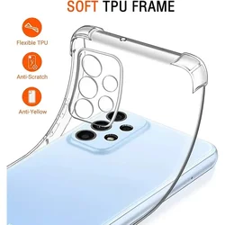 Luxury AirBag Shockproof Clear Phone Case - Premium Back Cover Coques Shell - Samsung M40S (Clear)