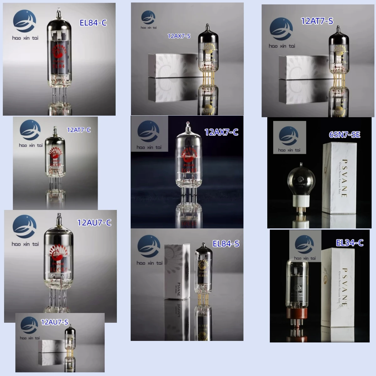 Serie S E C 12 Au7 12 Ax7 12 At7 El84 Tubo Ecc82 83 El34C