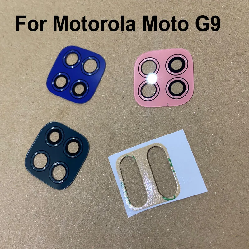 

Original For Motorola Moto G9 Back Camera Lens Glass Rear Camera Lens With Glue Adhesive Replacement