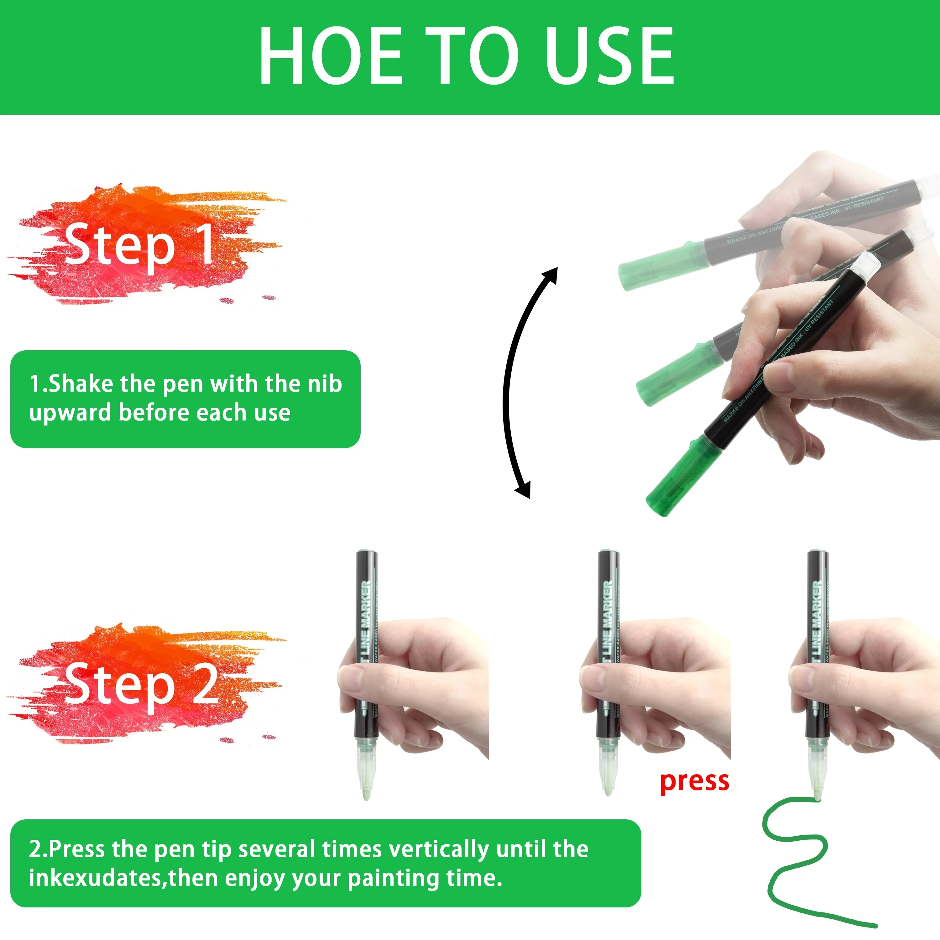 Double Line Outline Pens, Self-Outline Metallic Markers Glitter Writing Drawing Pens For Christmas Card Writing, DIY Art Crafts, 4