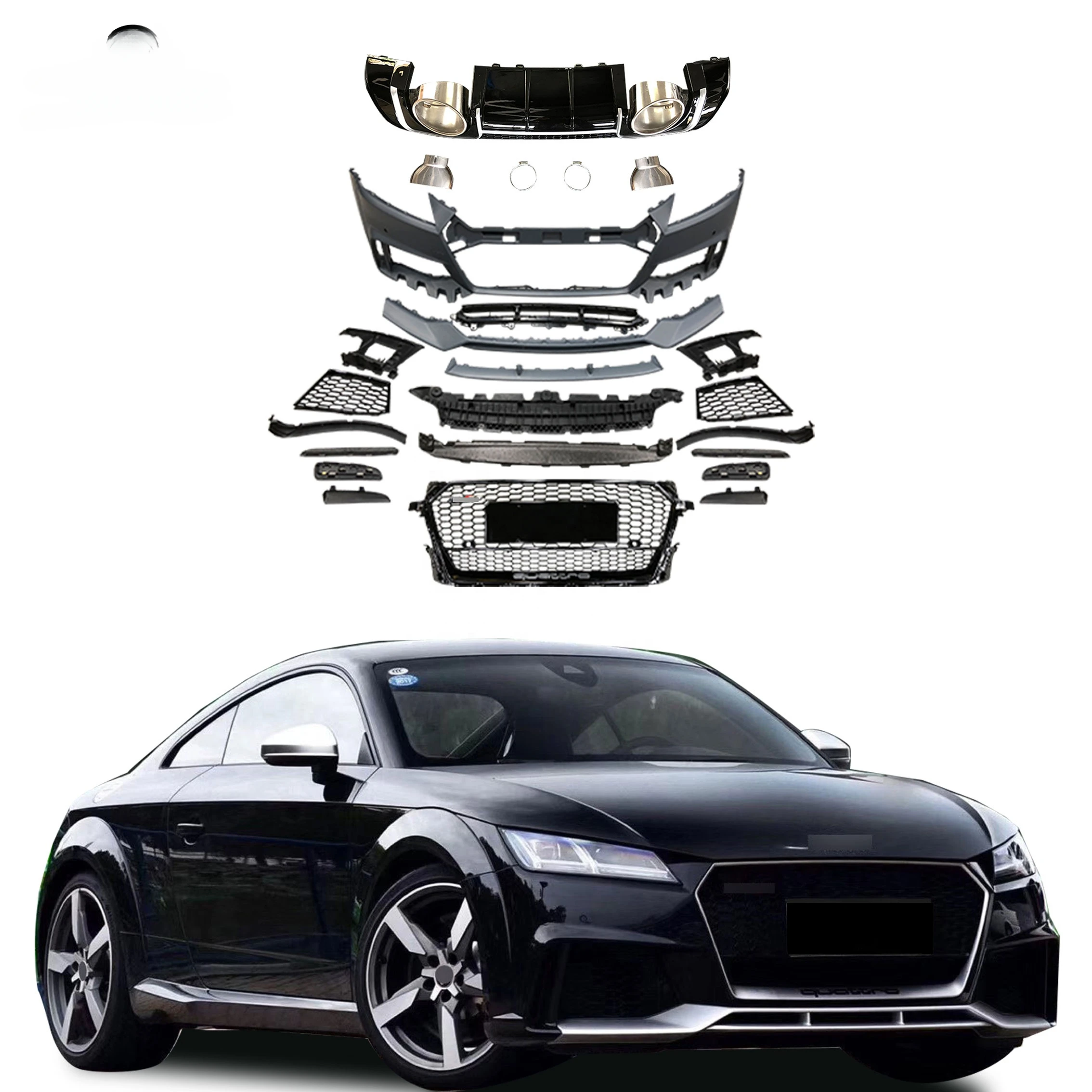 

TT car bumpers For TT TTS 2015+ upgrade TTRS bodykit Front car bumper Diffuser tips