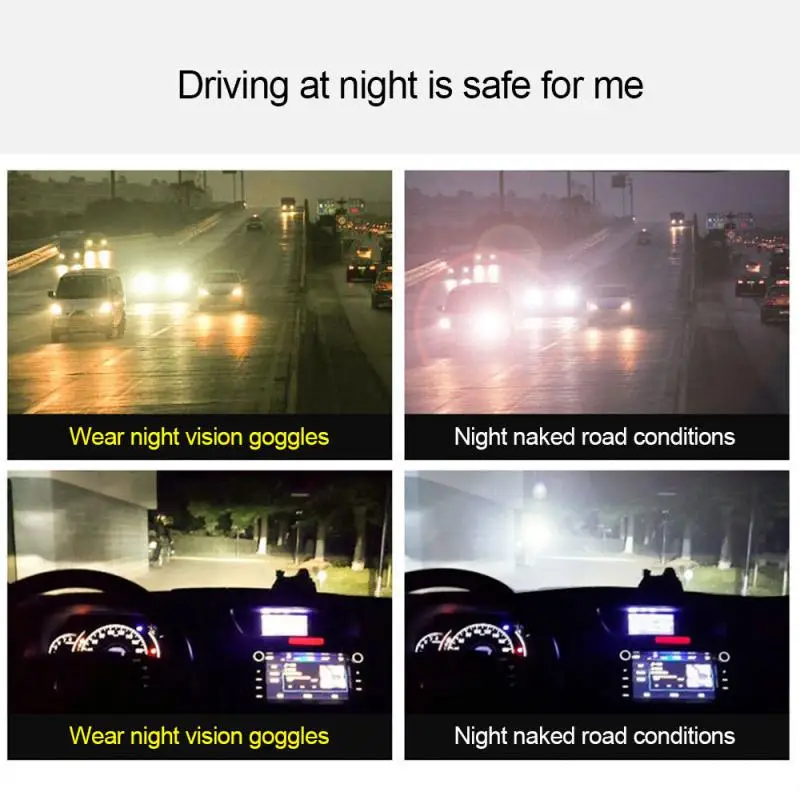Car Driving Goggles Anti-Glare UV Protection Safety Eyewear