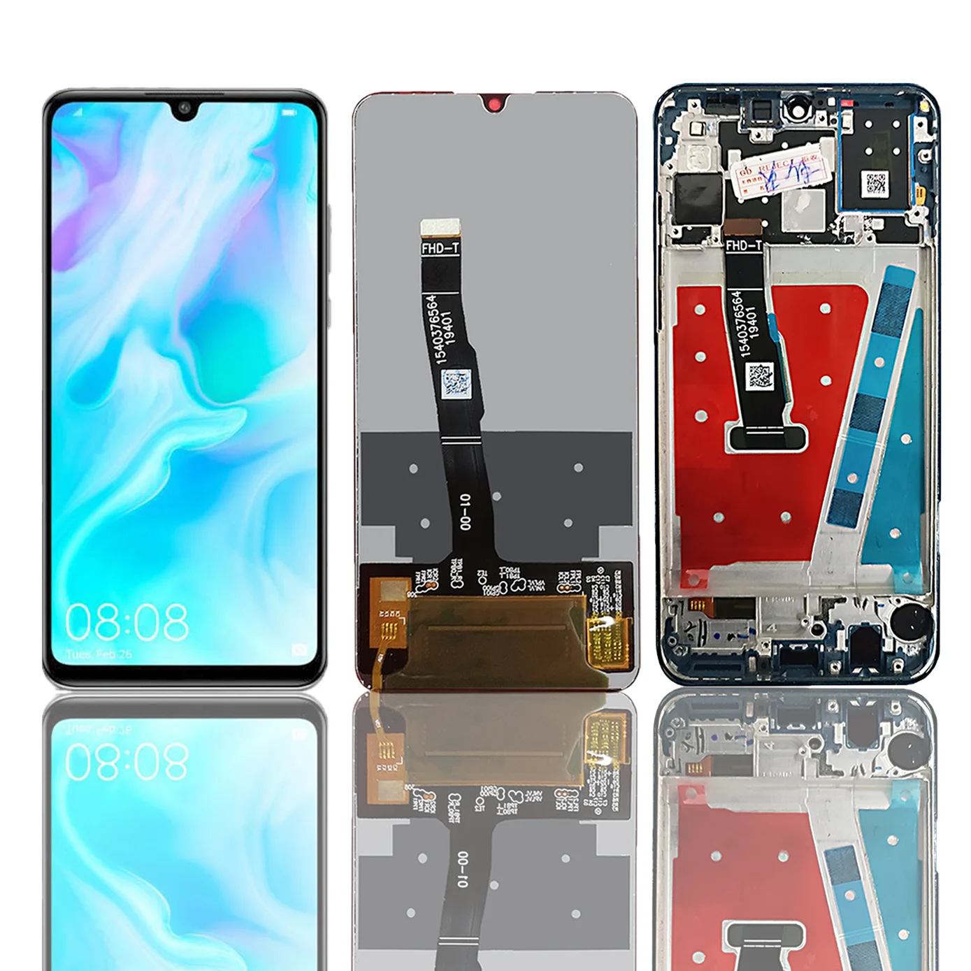 Сменный сенсорный ЖК-экран в сборе для Huawei P30 Lite, дисплей для Huawei  Nova 4e/P 30 Lite, LX1A, сенсорный ЖК-дисплей | AliExpress